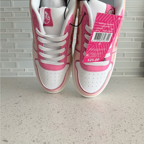 Women's Barbie by Mattel Pink Casual Court Sneaker, Whole Sizes 8, Regular W NWT - Picture 9 of 16